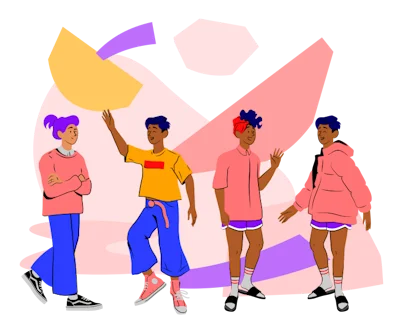 Personas conversando en un ambiente amigable